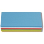 Moderations-Rechtecke farbig sortiert, 10x45 cm, 500 Stück 